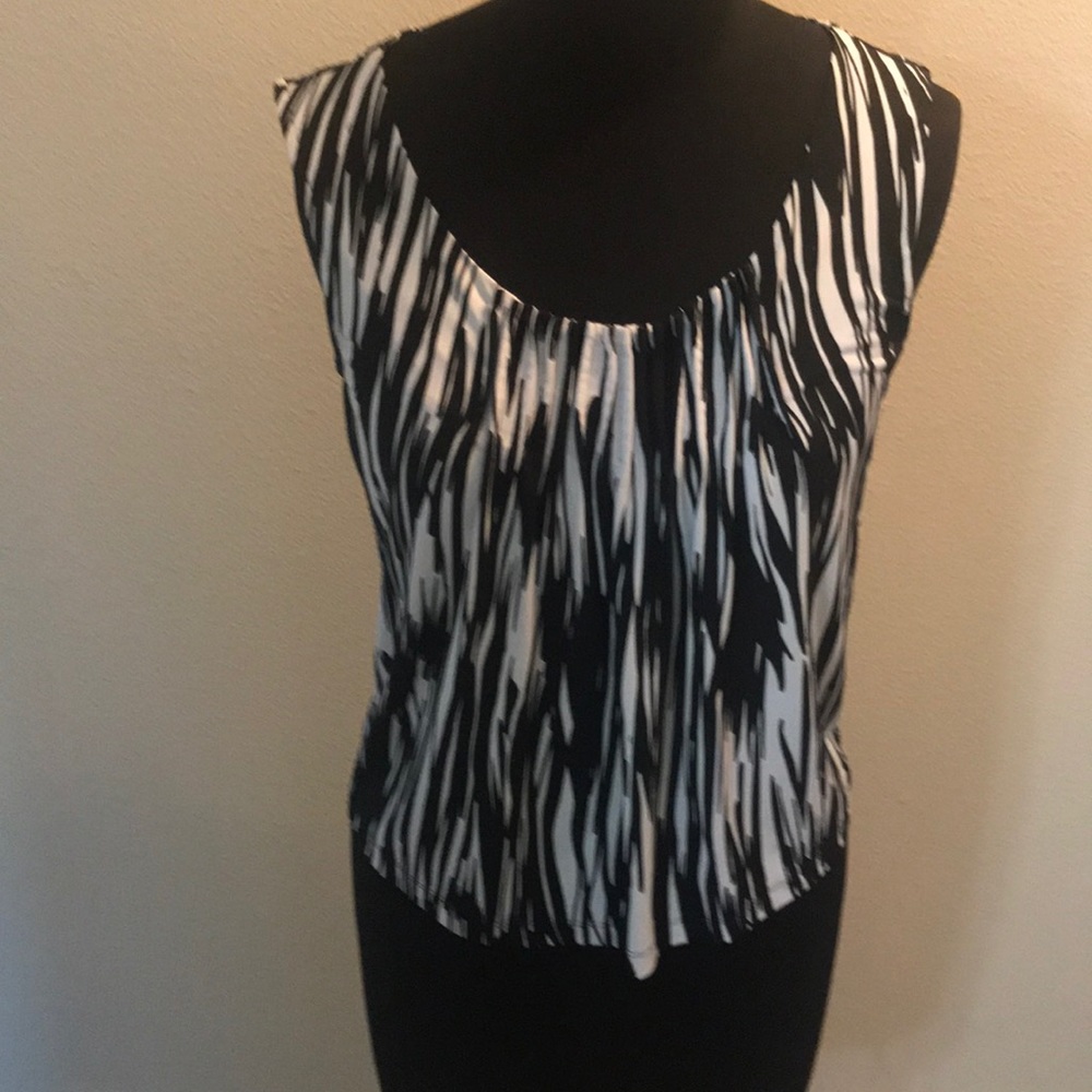 Zebra striped top